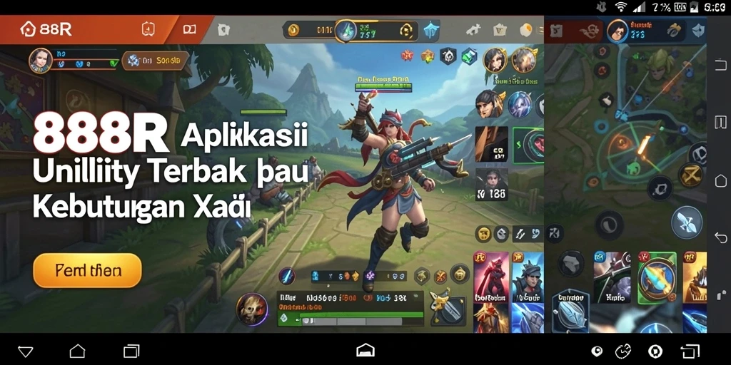 Tampilan utama 888R yang menampilkan fungsi Utility.