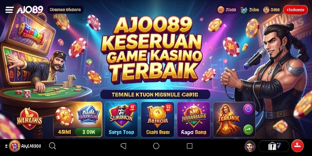 Screenshot AJO89 menampilkan gameplay Kasino yang seru.