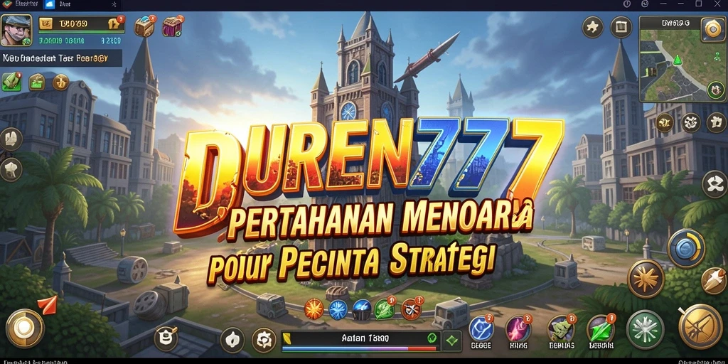 Gameplay DUREN777 yang menegangkan di sepanjang menara pertahanan.