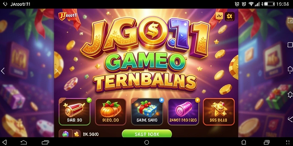 Screenshot menunjukkan gameplay menarik Slot di JAGO11 dengan banyak pilihan tema.
