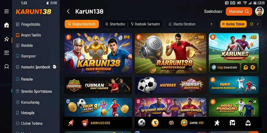 Tampilan menarik dari gameplay Sportsbook di KARUN138.