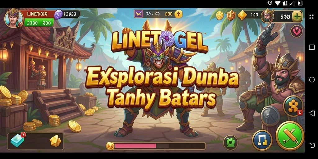 Tampilan gameplay <strong>LINETOGEL</strong> yang penuh petualangan dan eksplorasi dunia terbuka.