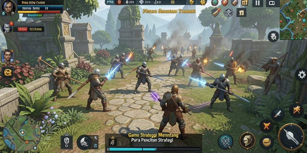 Gameplay PP88 dengan pertempuran strategis yang mendebarkan.