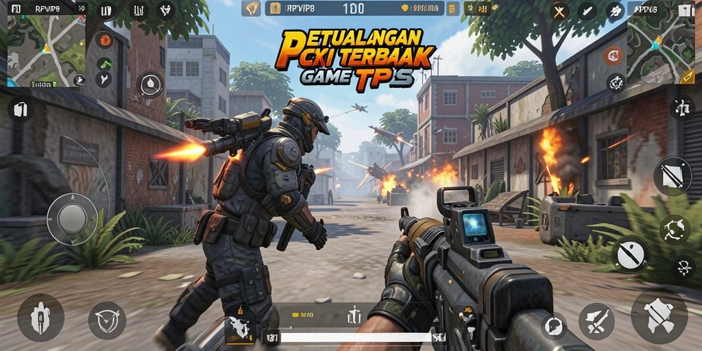 Screenshot RPVIP8 menampilkan aksi seru di medan tempur TPS.
