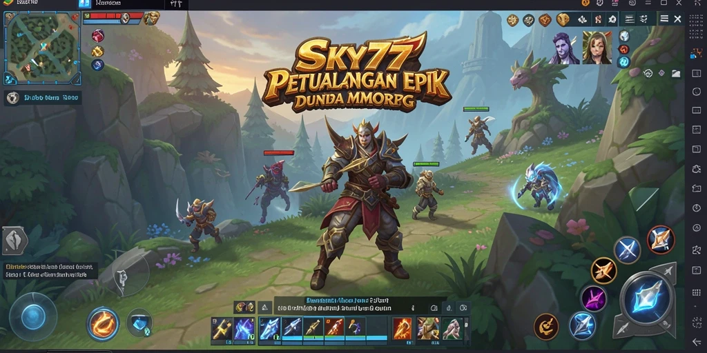 Gameplay SKY77 yang memukau dan penuh aksi dalam dunia MMORPG.