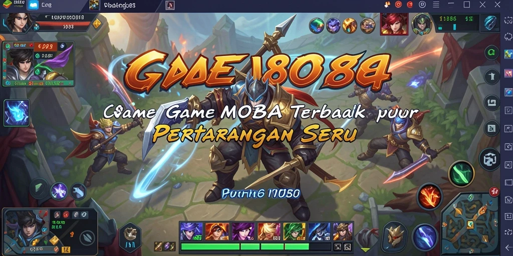 Tampilan intens dan strategis dari gameplay MOBA SOBET88.