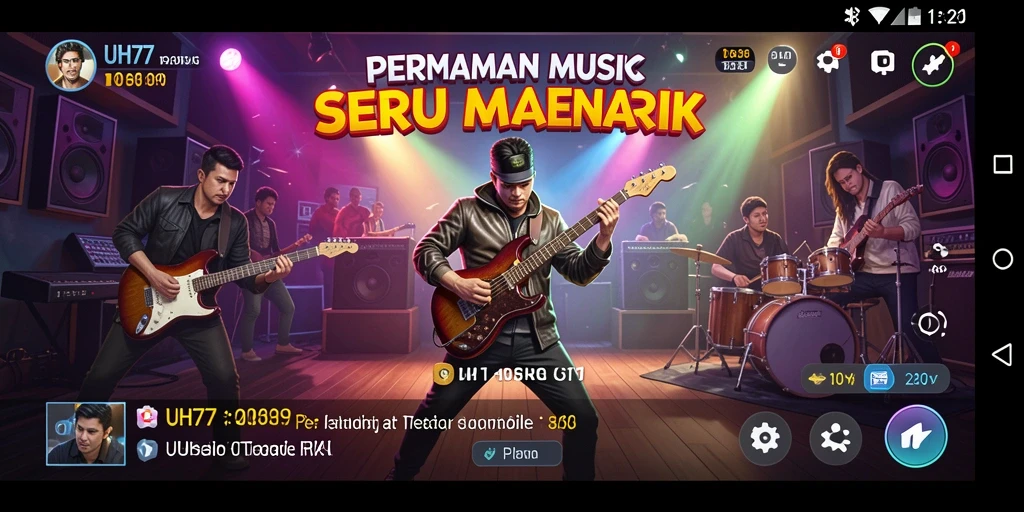 Tampilan gameplay UH77 yang menarik dan interaktif.